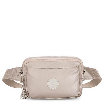 Kipling Abanu Multi Metallic Convertible Crossbody Bag Vesker Beige | NO 1178HA